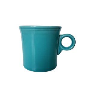 Vintage Fiestaware Turquoise Mug Fiesta Blue Ring Handle Tom and Jerry